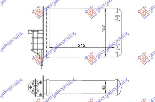 Calorifer Caldura - Fiat Seicento 1998 , 46722587