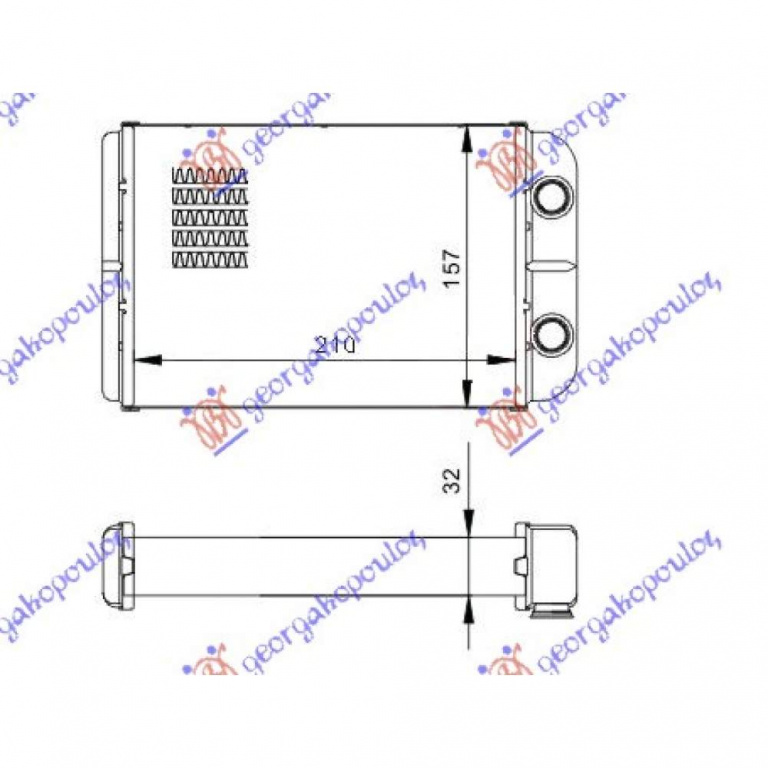 Calorifer Caldura - Fiat Stilo 2001 , 46723450