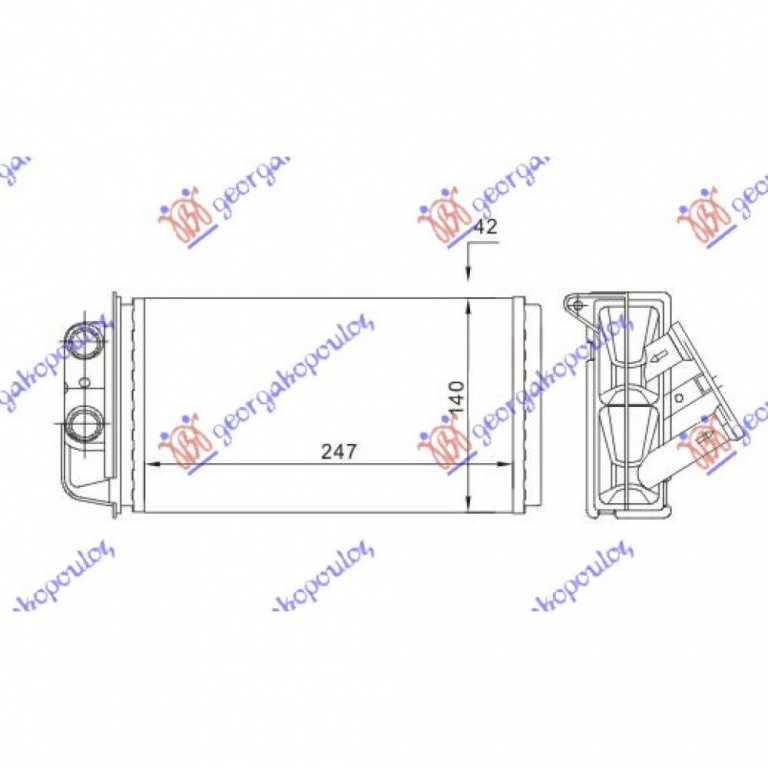 Calorifer Caldura - Fiat Strada 2005 , 46723061