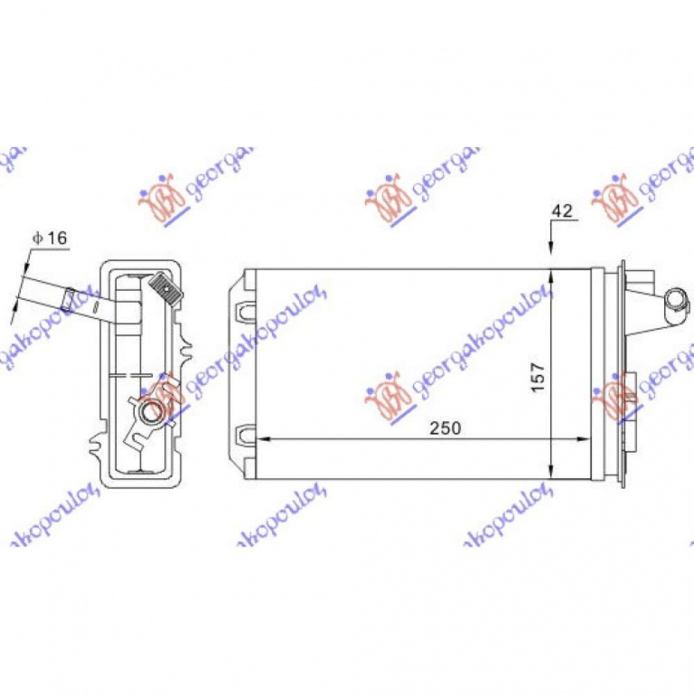 Calorifer Caldura - Fiat Tipo 1993 , 7754068