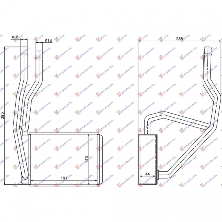 Calorifer Caldura - Ford Fusion 2002 , 2s6h18b539ab
