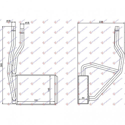 Calorifer Caldura - Ford Fusion 2002 , 2s6h18b539ab