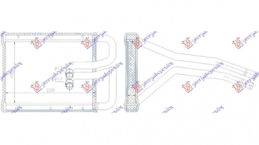 Calorifer Caldura - Ford Mondeo 2000 , 1114283