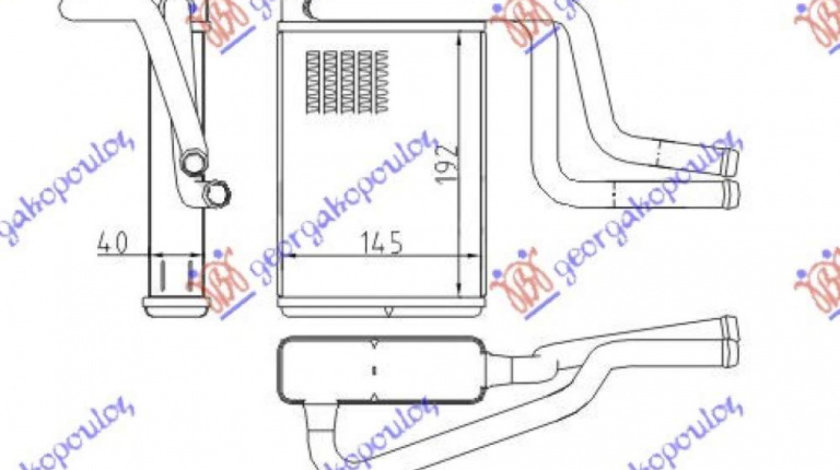 Calorifer Caldura - Ford Mondeo Sport 1999 , 1114283