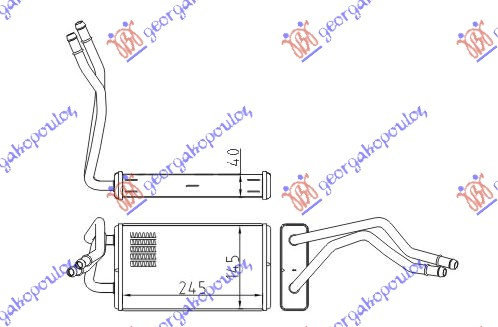 Calorifer Caldura - Ford Transit2000 2001 , 4042576