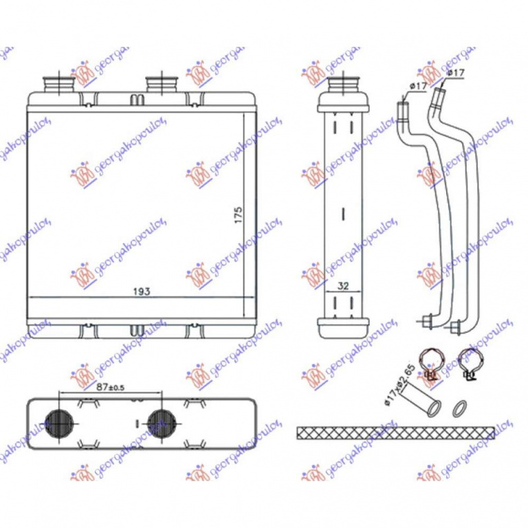 Calorifer Caldura - Honda Cr-V 2010 , 79110snaa01