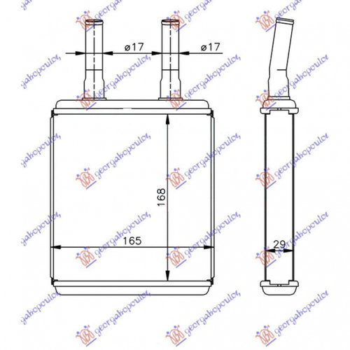 Calorifer Caldura - Hyundai Accent L/B 1994 , 97221-22000