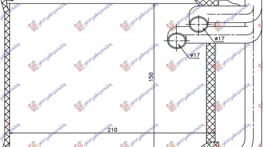 Calorifer Caldura - Hyundai Accent Sdn 1994 , 97221-22000