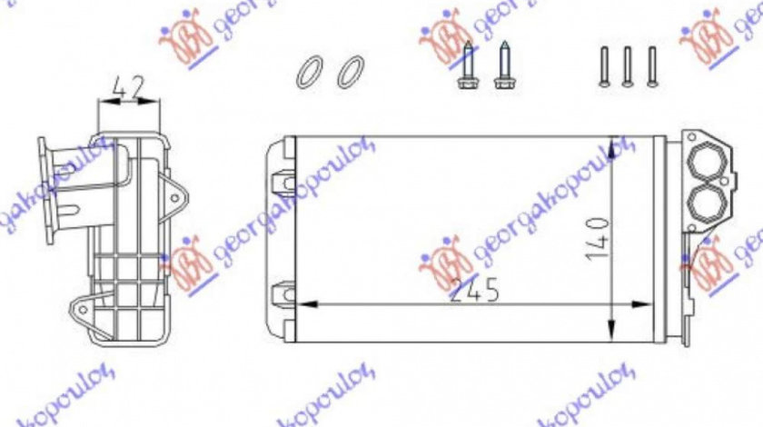 Calorifer Caldura - Hyundai Accent Sdn 2006 , 97138-1e001