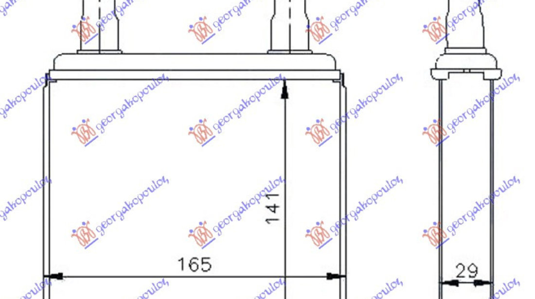 Calorifer Caldura - Hyundai Atos 1997 , 9712302000