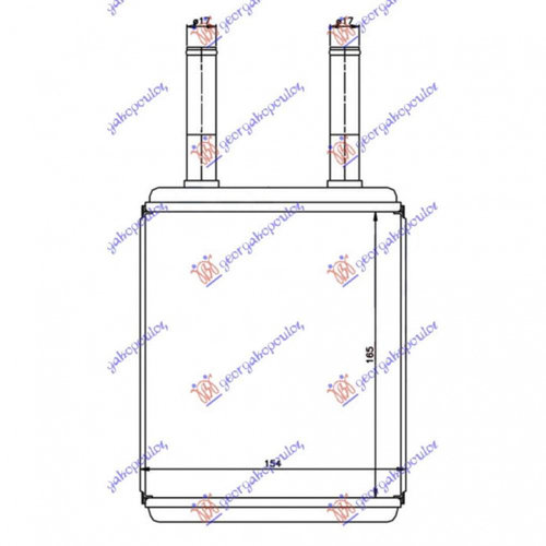 Calorifer Caldura - Hyundai Excel 1992 , 9712324001