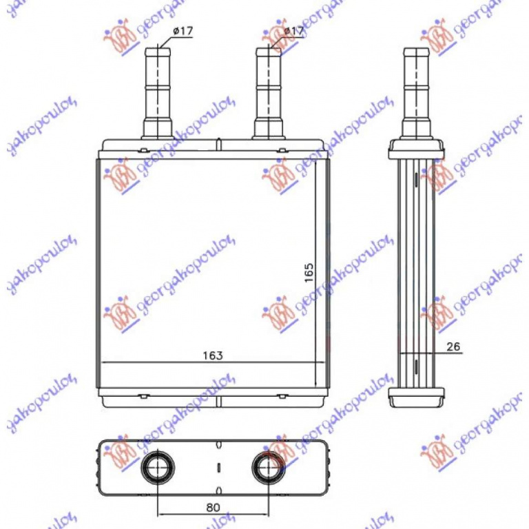 Calorifer Caldura - Hyundai Getz 2002 , 97221/1c000
