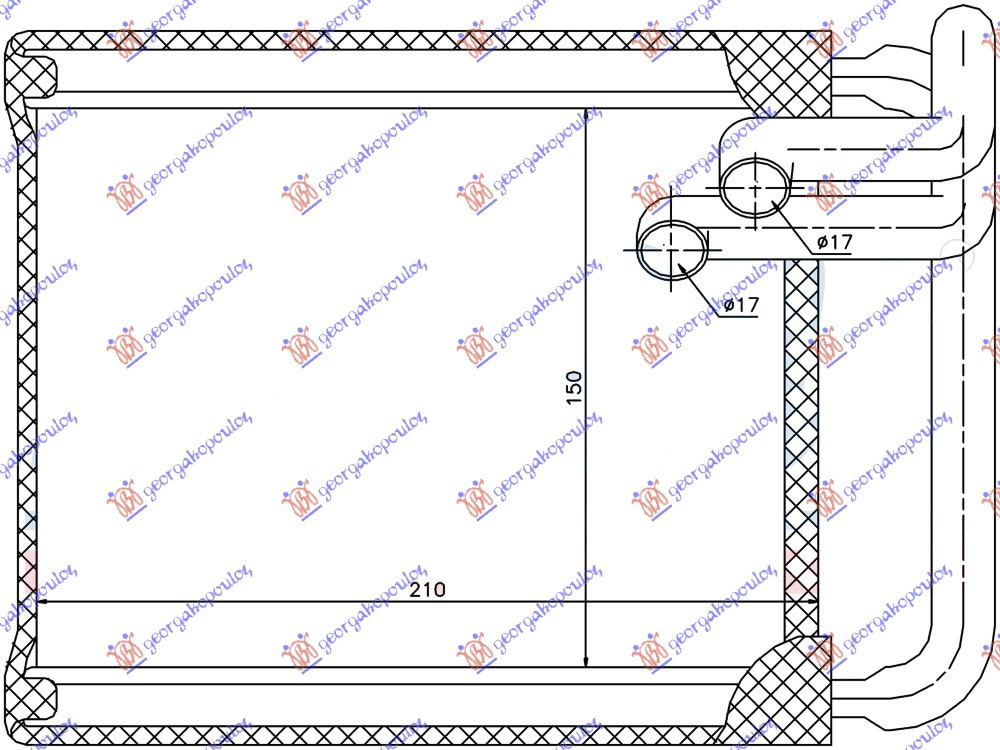 Calorifer Caldura - Hyundai I30 2007 , 97138-2l000