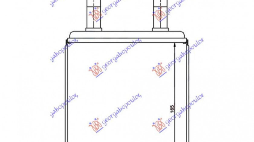 Calorifer Caldura - Hyundai Lantra 1993 , 9712324001