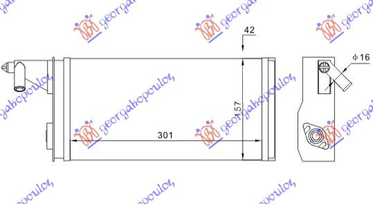 Calorifer Caldura - Iveco Daily 1990 , 93930678