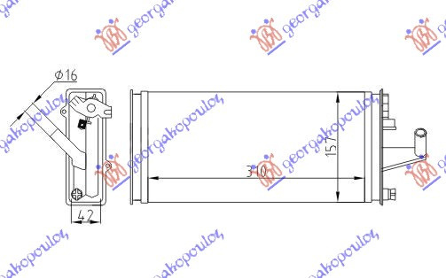 Calorifer Caldura - Iveco Daily 1990 , 93933970