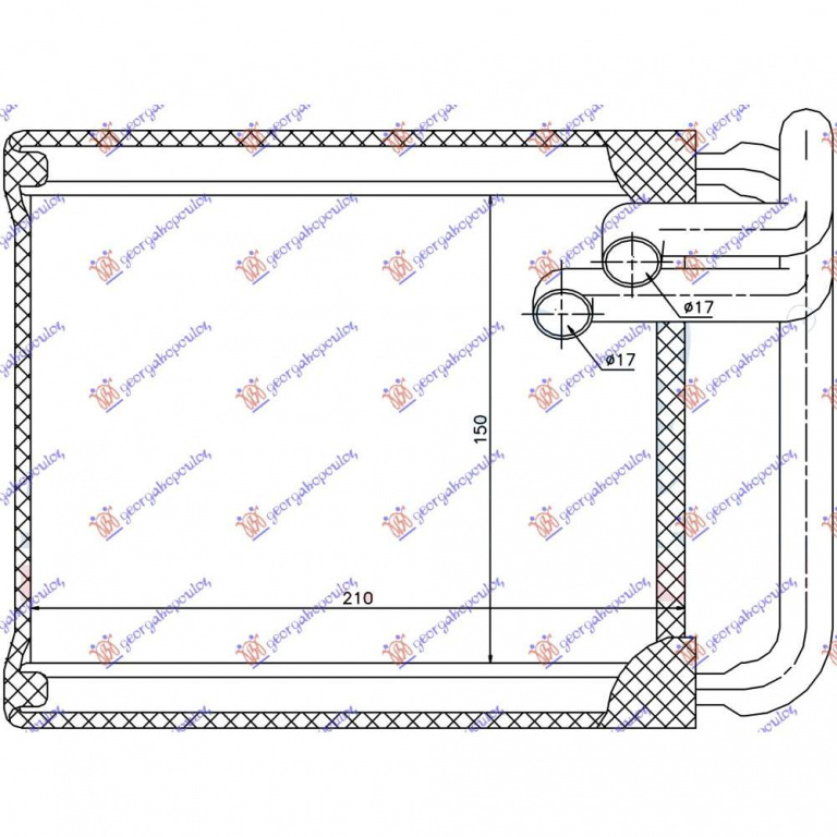 Calorifer Caldura - Kia Ceed 5 Usi 2010 , 97138-2l000