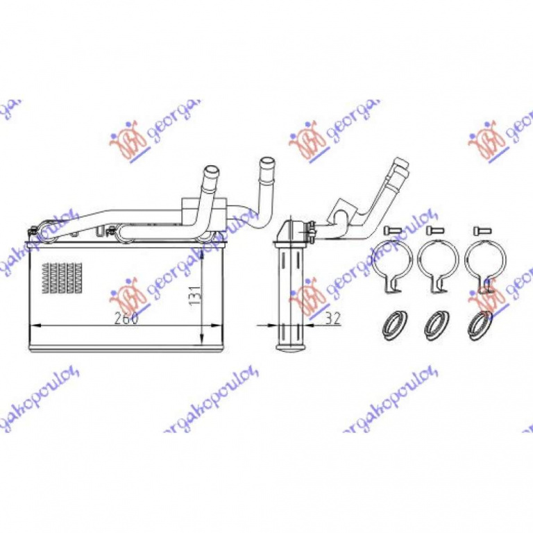 Calorifer Caldura - Kia Rio 2005 , 97138-1g000