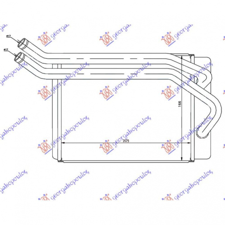 Calorifer Caldura - Kia Sportage 1995 , Ok01161a1ga