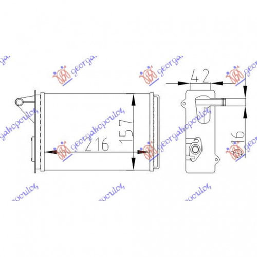 Calorifer Caldura - Lancia Dedra 1989 , 7754068
