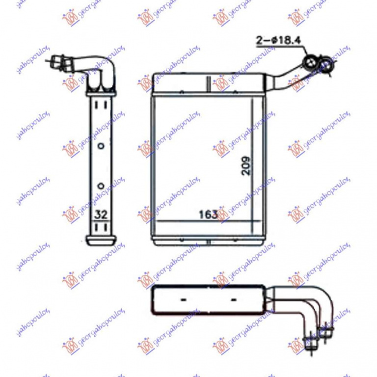 Calorifer Caldura - Lancia Y 2011 , 77366093