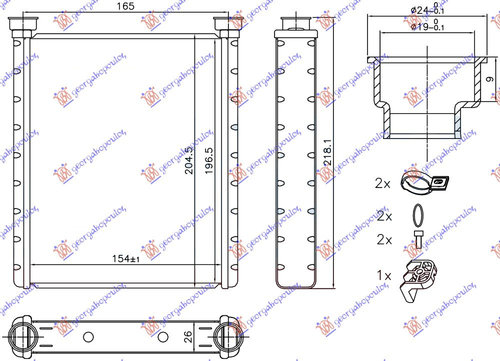 Calorifer Caldura - Mercedes A Class (W176) 2012 , 2468300161