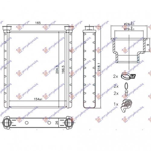 Calorifer Caldura - Mercedes A Class (W176) 2012 , 2468300161