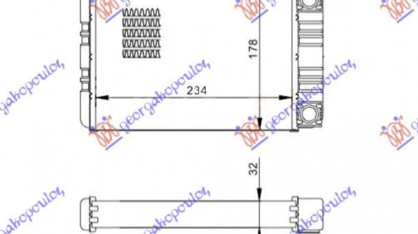 Calorifer Caldura - Mercedes C Class (W203) Sdn/S.W. 2003 , 2038300161