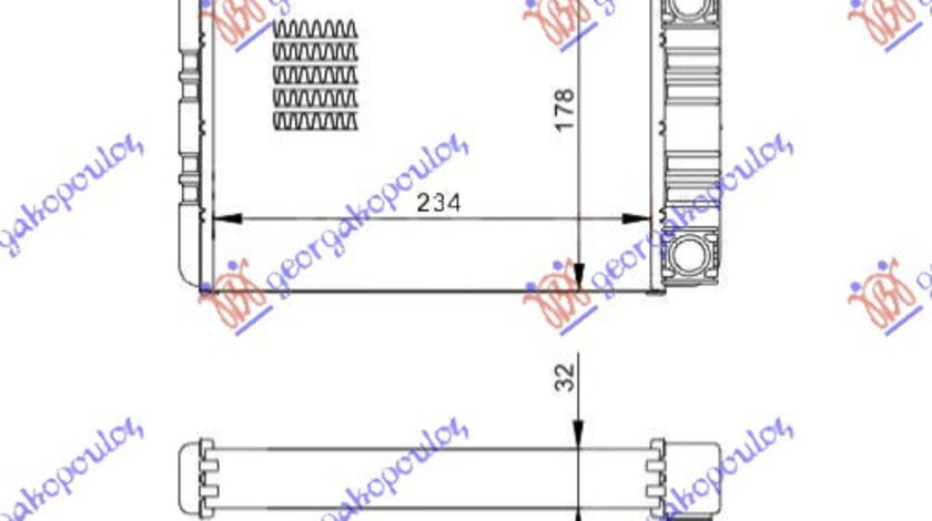 Calorifer Caldura - Mercedes C Class (W203) Sdn/S.W. 2000 , 2038300161