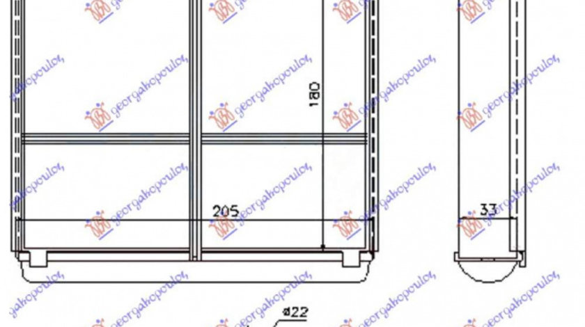 Calorifer Caldura - Mercedes C Class (W204) Coupe 2011 , 2048300061