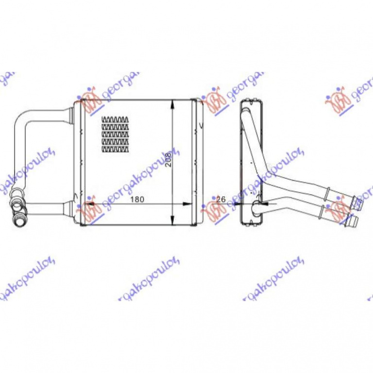Calorifer Caldura - Mercedes Cls (W219) Coupe 2004 , 2118300361