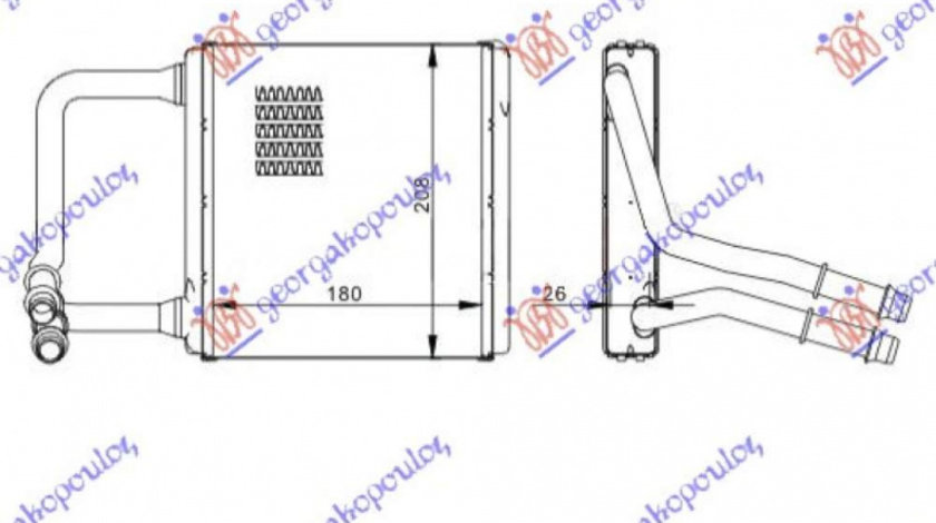 Calorifer Caldura - Mercedes Cls (W219) Coupe 2004 , 2118300361