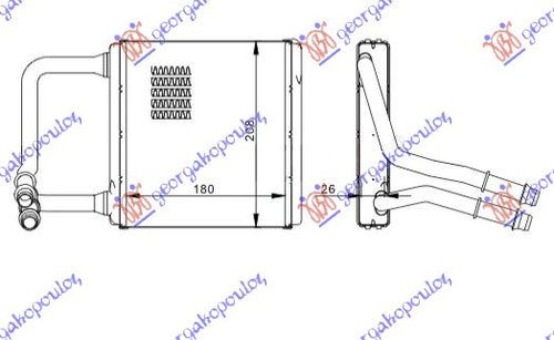 Calorifer Caldura - Mercedes E Class (W211) 2002 , 2118300361