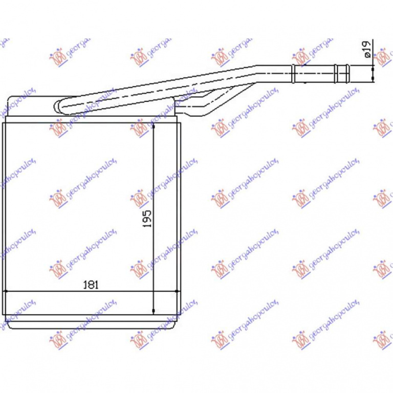 Calorifer Caldura - Mercedes E Class (W212) 2013 , 2048300061