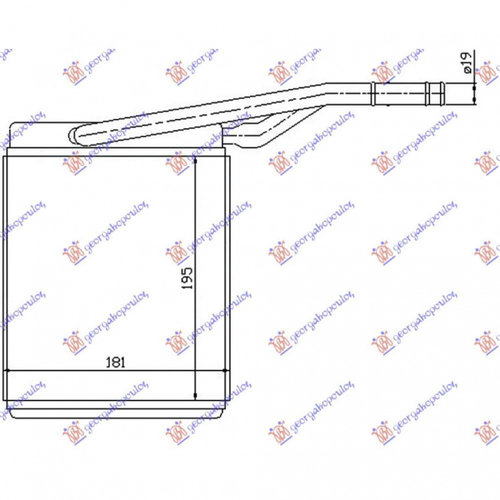 Calorifer Caldura - Mercedes E Class (W212) 2013 , 2048300061