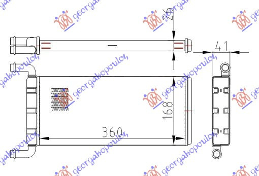 Calorifer Caldura - Mercedes Sprinter 209-524 (W906) 2006 , 2e0819017c