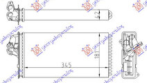 Calorifer Caldura - Mercedes Vito (W638) 1996 , 38...