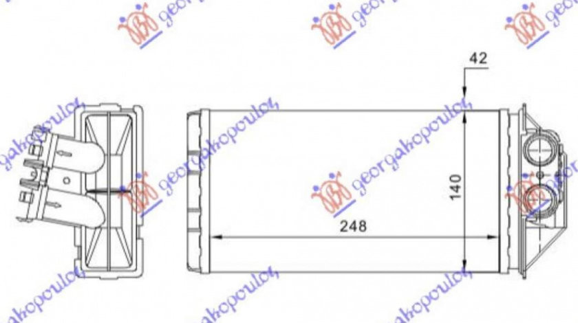 Calorifer Caldura - Mercedes Vito (W639) & Viano 2004 , 38357601