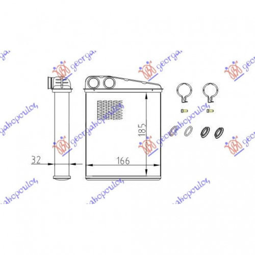 Calorifer Caldura - Mini Clubman (R55) 2006 , 64113422666
