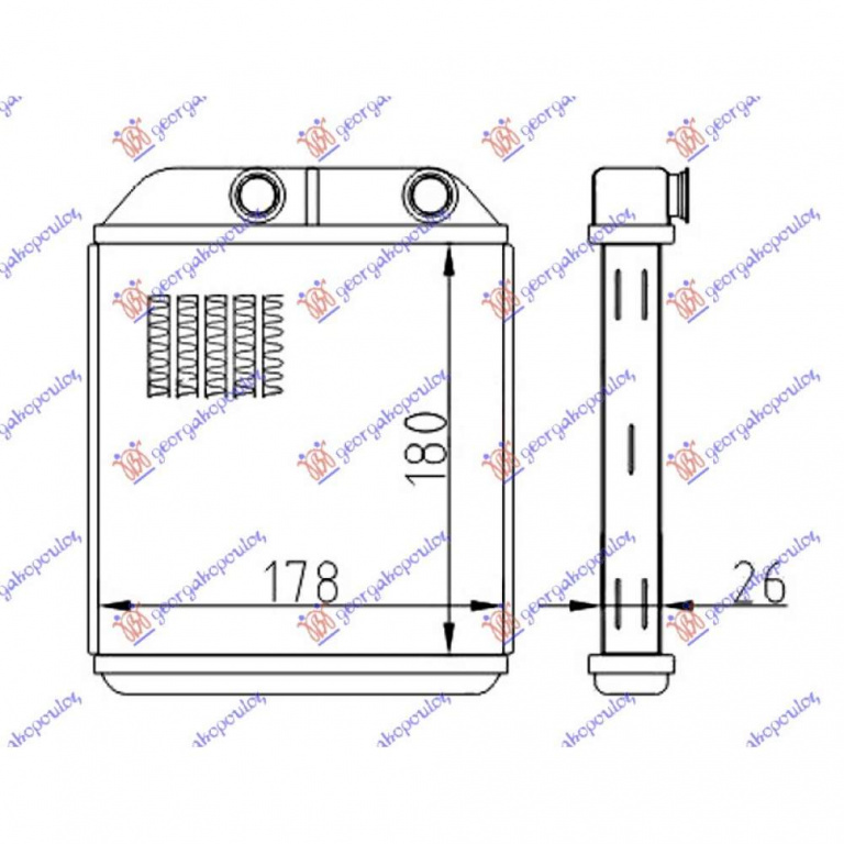 Calorifer Caldura - Mitsubishi Carisma 1996 , 30824478