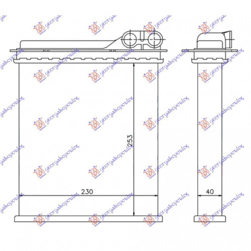 Calorifer Caldura - Nissan Kubistar 2003 , 7701205538