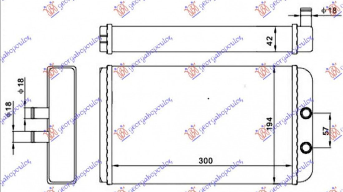 Calorifer Caldura - Nissan P/U (D40) Navara 2 Usi-4usi 2010 , 27140-Eb01a