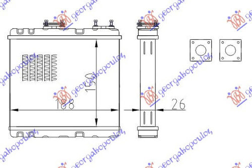 Calorifer Caldura - Nissan Sunny (N14) L/B 1992 , 5658030101