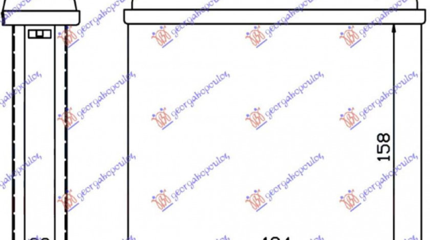 Calorifer Caldura - Opel Astra F 1991 , 1618004