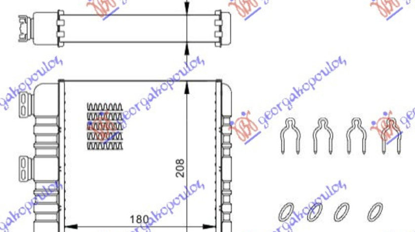 Calorifer Caldura - Opel Astra G 1998 , 9117283