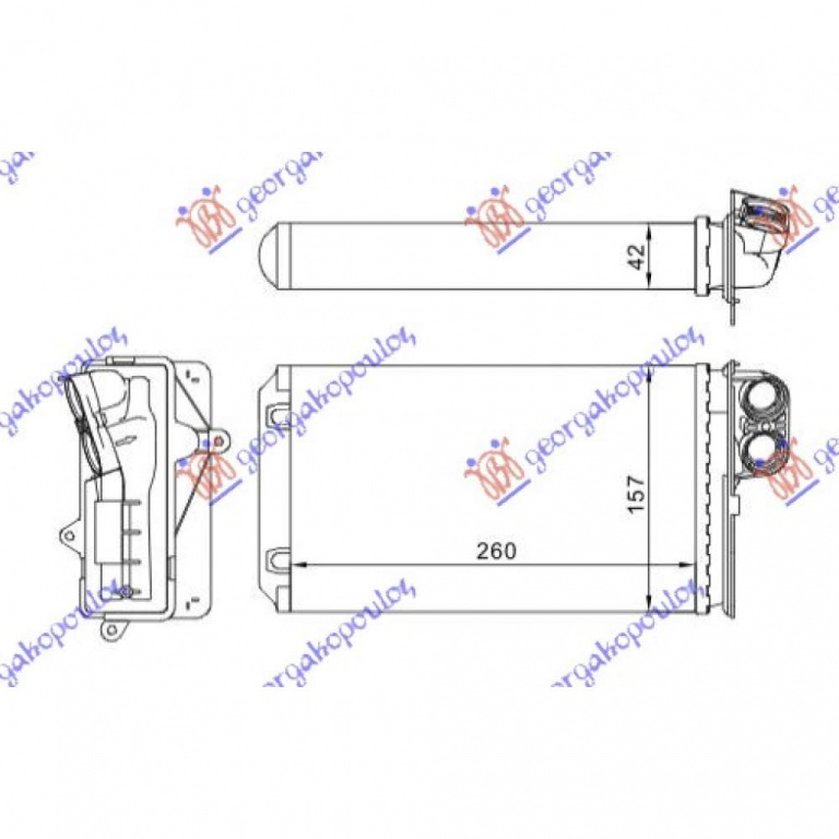 Calorifer Caldura - Opel Combo 1985 , 1806110