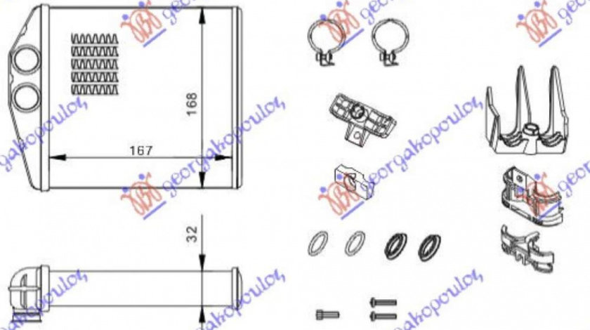 Calorifer Caldura - Opel Combo 2000 , 1618222