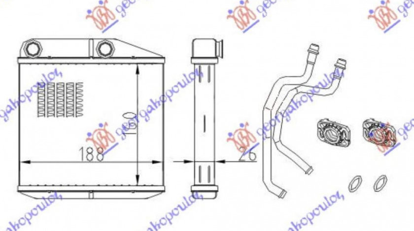 Calorifer Caldura - Opel Corsa D 2006 , 55702423