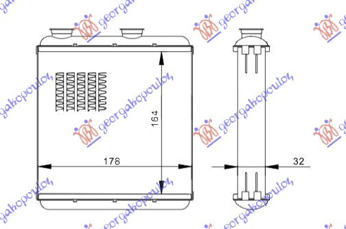 Calorifer Caldura - Opel Meriva 2003 , 1618288