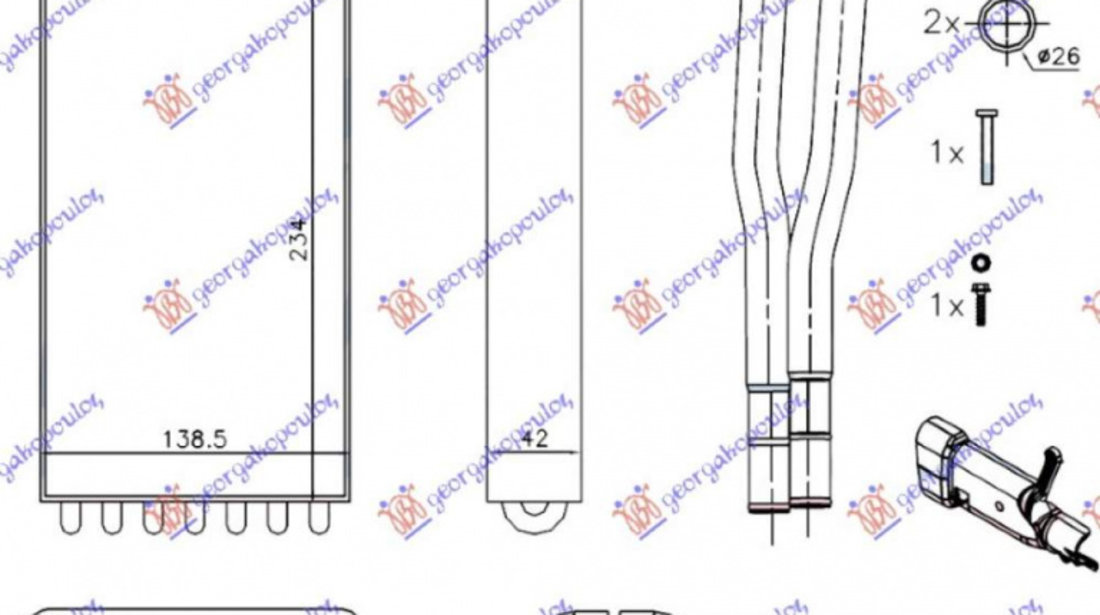 Calorifer Caldura - Peugeot 107 2006 , 6448p2